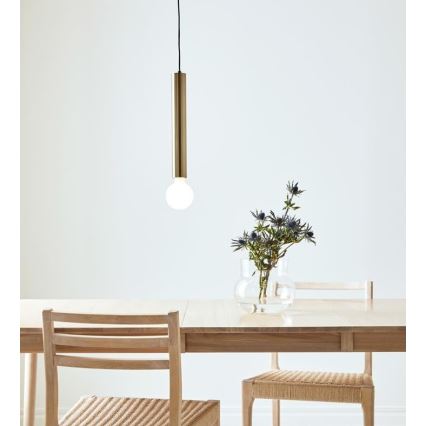 Marstlöjd 108259 - Ljusskrona med upphängningsrem  SENCILLO 1xE27/40W/230V gyllene 