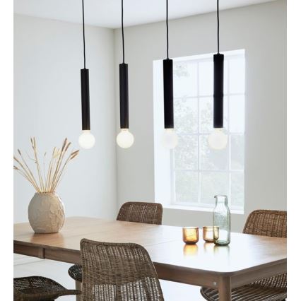 Marstlöjd 108264 - Ljusskrona med upphängningsrem  SENCILLO 4xE27/40W/230V svart 