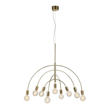 Marstlöjd 108289 - Ljusskrona med upphängningsrem  LAVELLO 9xE27/40W/230V gyllene