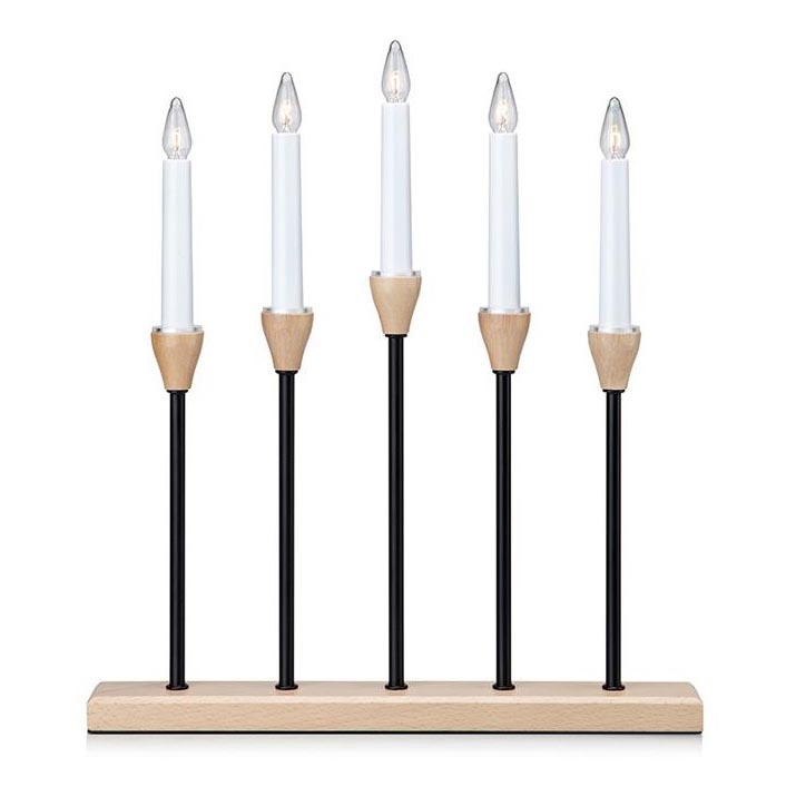 Marstlöjd 704160 - Jul ljusstake  JOHANSFORS 5xE10/3W/230V