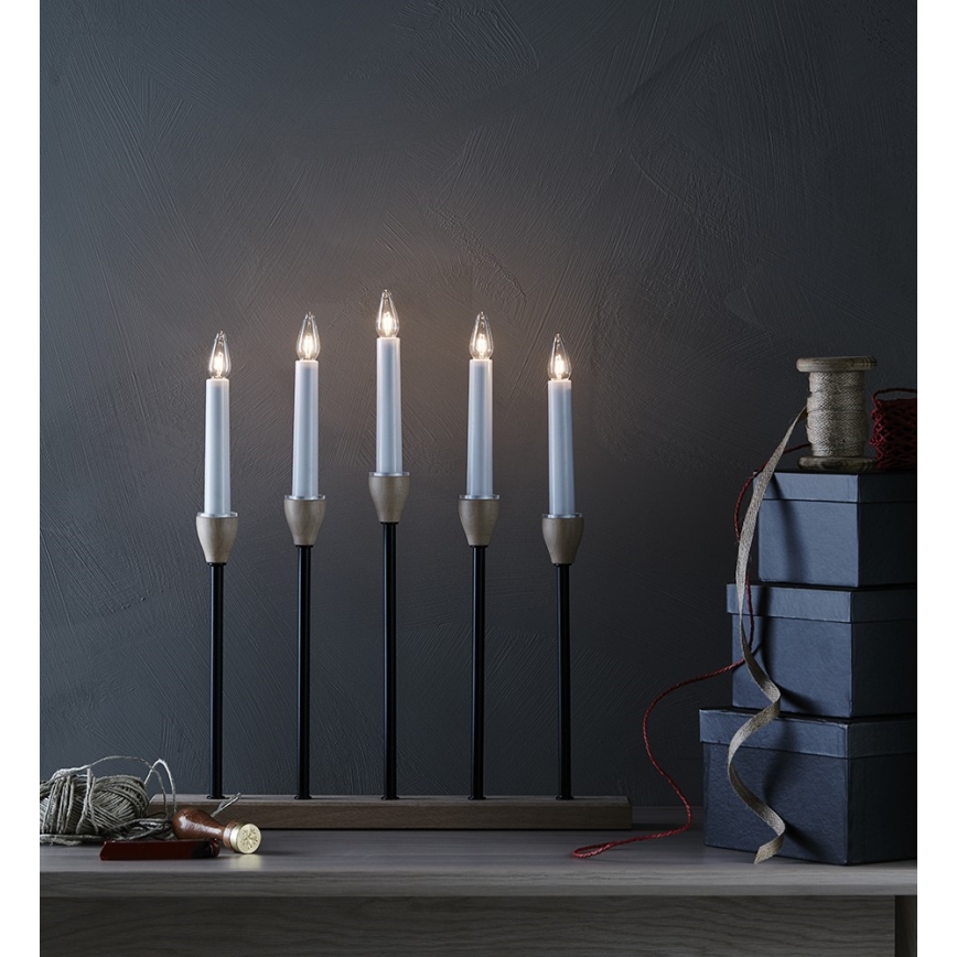 Marstlöjd 704160 - Jul ljusstake  JOHANSFORS 5xE10/3W/230V