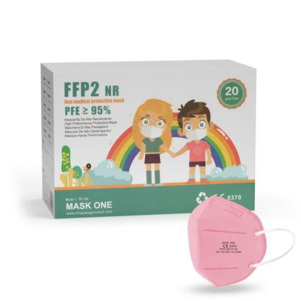 Mask One Barn Respirator FFP2 NR – CE 0370 rosa 1st