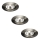Massive 59393/17/10 - KIT 3x Badrum infälld lampa ALPHA 1xGU10/50W/230V IP23