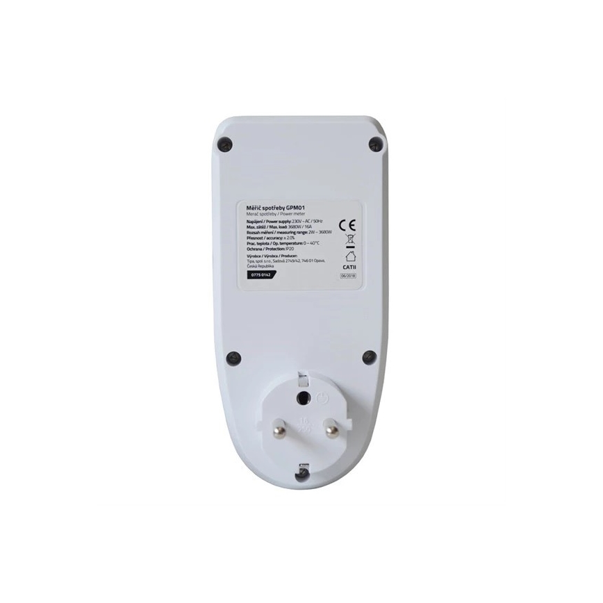 Mätare för elförbrukning 3680W/230V