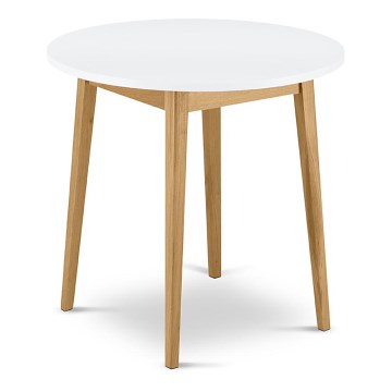 Matbord FRISK 75x80 cm vit/ek