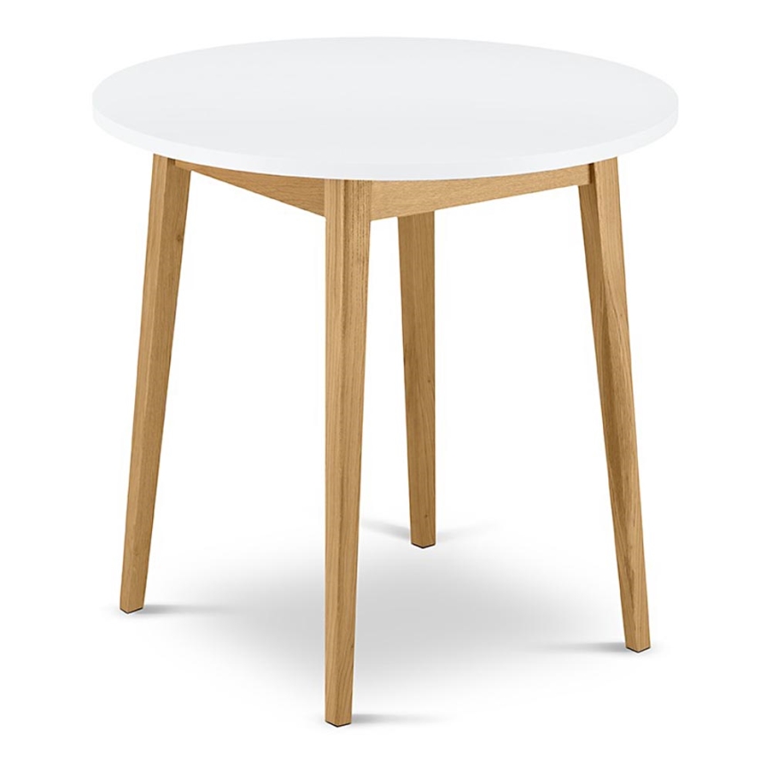 Matbord FRISK 75x80 cm vit/ek