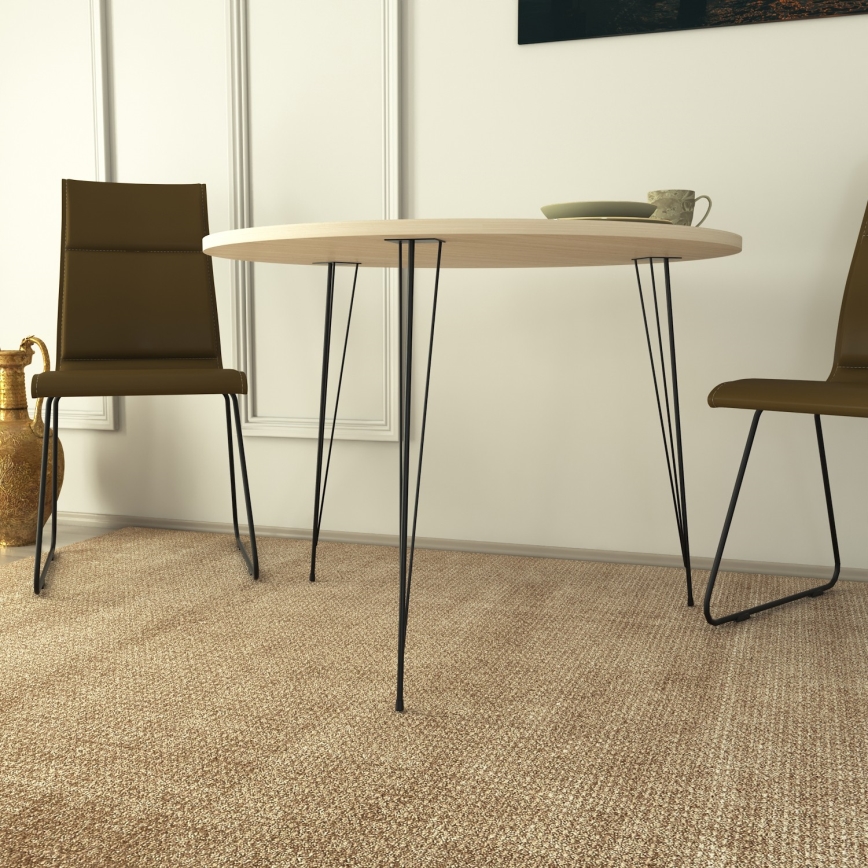 Matbord SANDALF 75x90 cm beige/svart