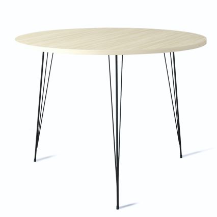 Matbord SANDALF 75x90 cm beige/svart