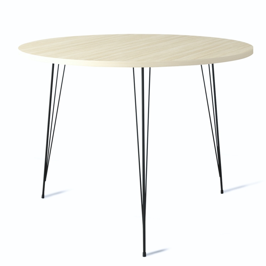 Matbord SANDALF 75x90 cm beige/svart