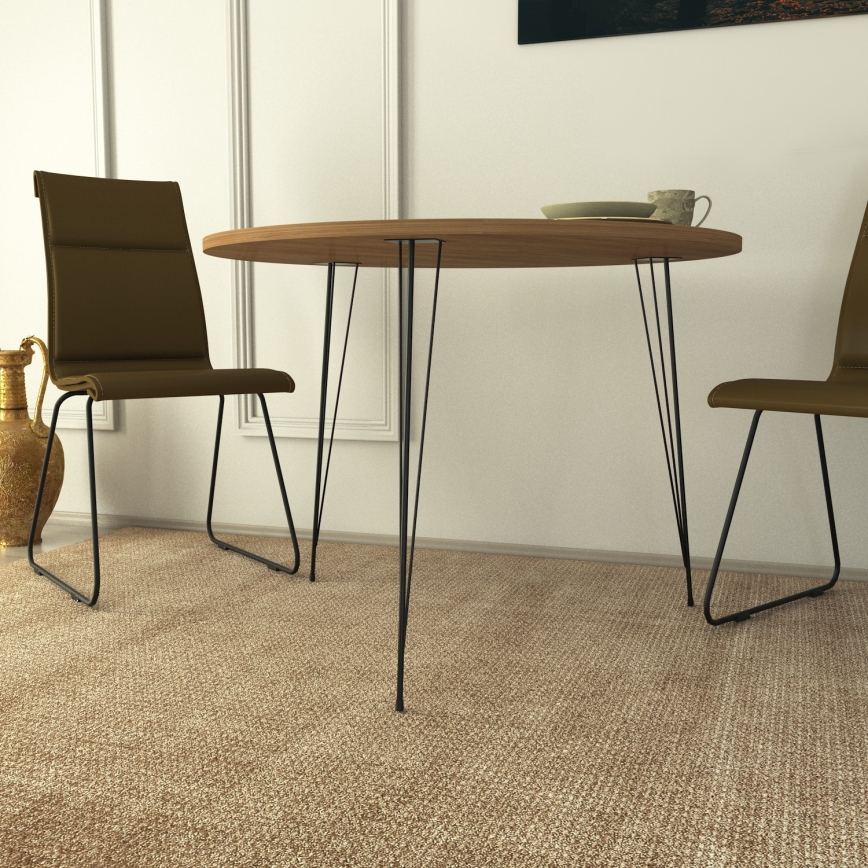 Matbord SANDALF 75x90 cm brunt