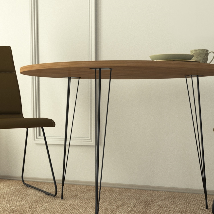 Matbord SANDALF 75x90 cm brunt