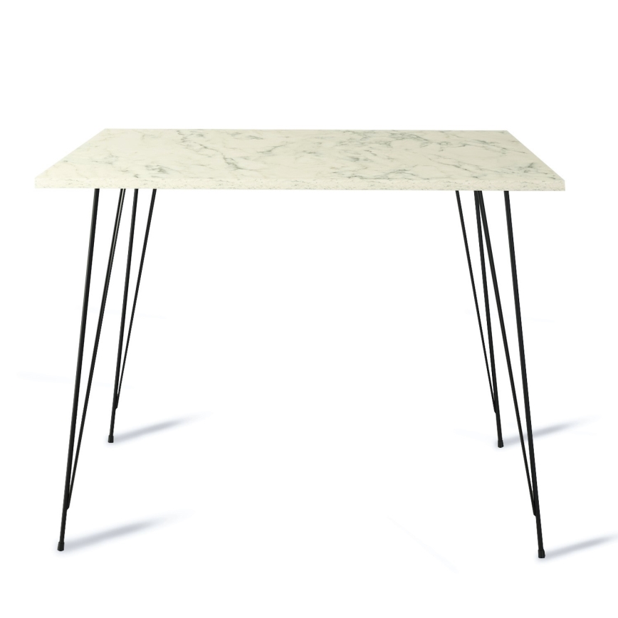 Matbord SANDALF 75x90 cm vit/svart