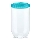Matburk INTERLOCK 0,5 l turkos/genomskinlig