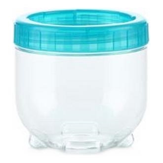 Matburk INTERLOCK 0,5 l turkos/genomskinlig