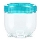 Matburk INTERLOCK 0,5 l turkos/genomskinlig