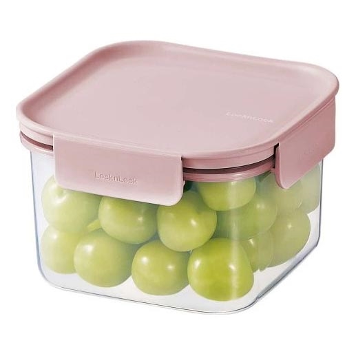 Matförvaringsburk CLASSIC PLUS 0,86 l rosa/genomskinlig