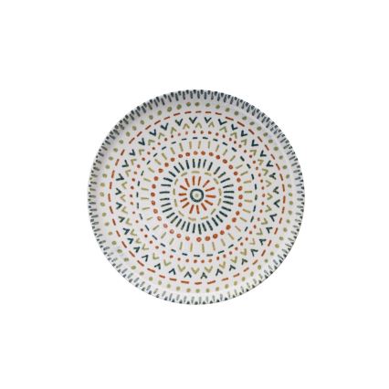 Matservis 12 delar flerfärgad/porslin