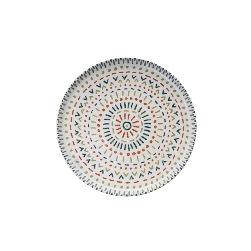 Matservis 12 delar flerfärgad/porslin