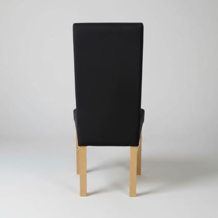 Matstol ALISON svart/ek