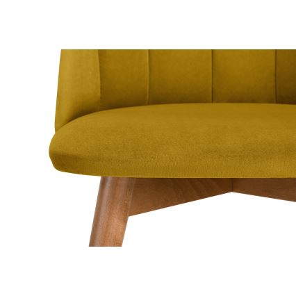 Matstol BAKERI 86x48 cm gul/bok