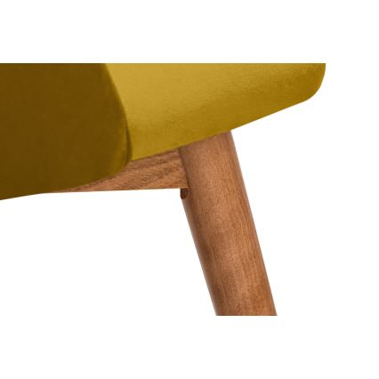 Matstol BAKERI 86x48 cm gul/bok