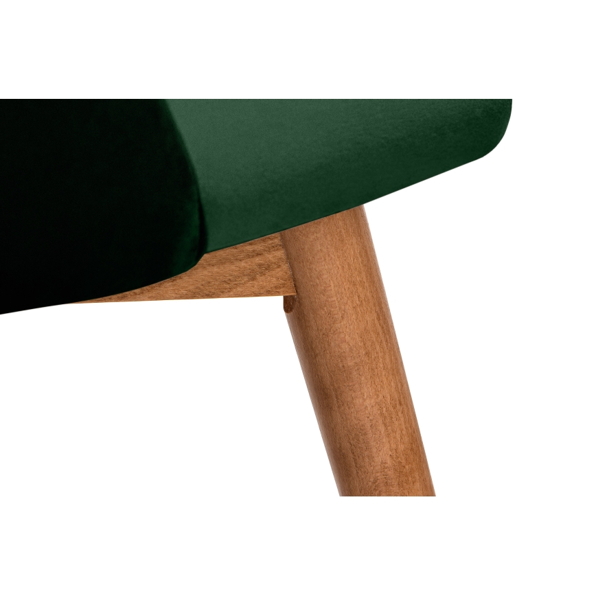 Matstol BAKERI 86x48 cm mörkgrön/ljust ek