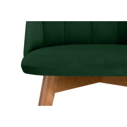 Matstol BAKERI 86x48 cm mörkgrön/ljust ek