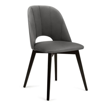 Matstol BOVIO 86x48 cm grå/bok