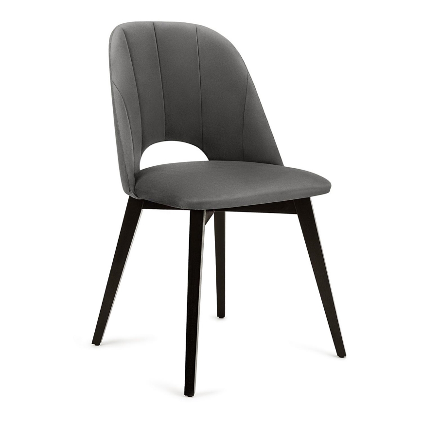 Matstol BOVIO 86x48 cm grå/bok