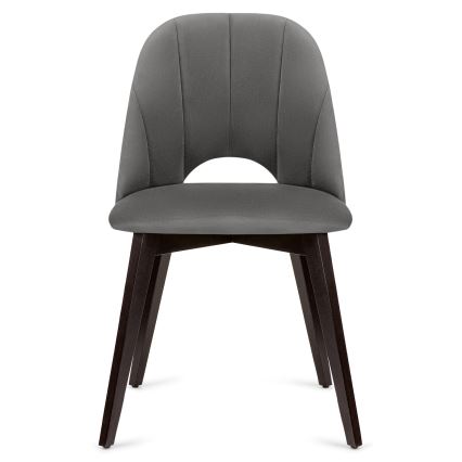 Matstol BOVIO 86x48 cm grå/bok