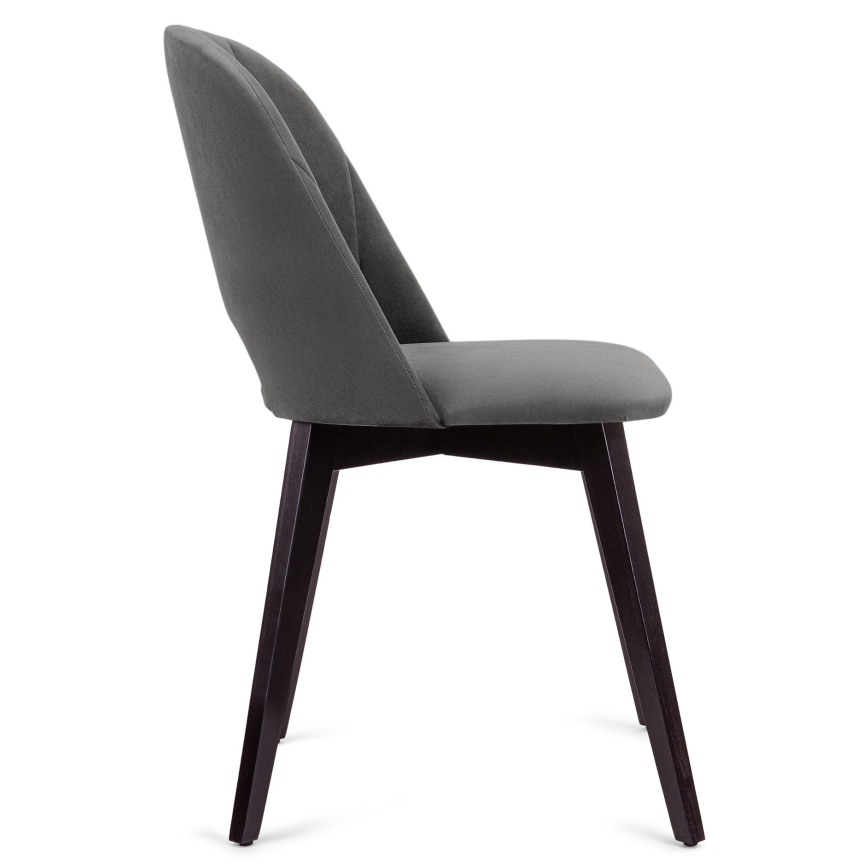 Matstol BOVIO 86x48 cm grå/bok