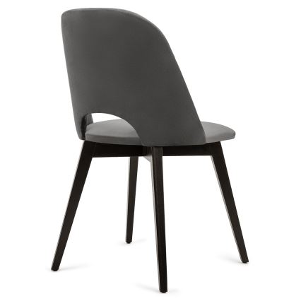 Matstol BOVIO 86x48 cm grå/bok
