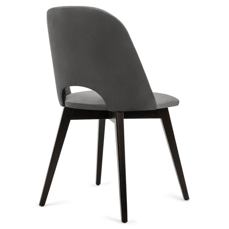 Matstol BOVIO 86x48 cm grå/bok