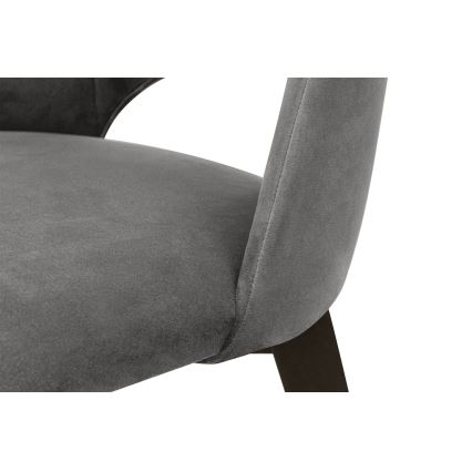Matstol BOVIO 86x48 cm grå/bok