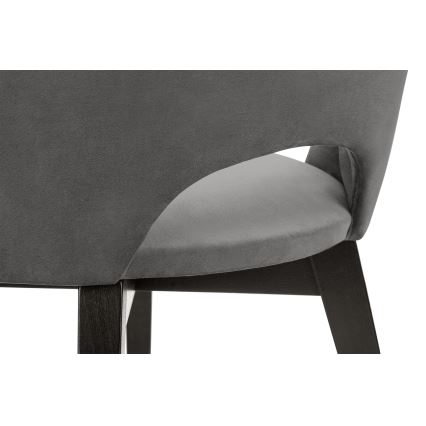 Matstol BOVIO 86x48 cm grå/bok
