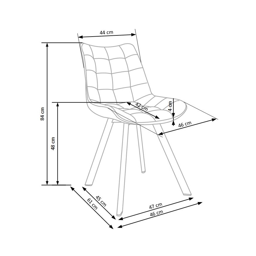 Matstol COMORO 1 st beige