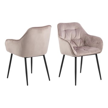 Matstol med armstöd AYLIN 1 st rosa