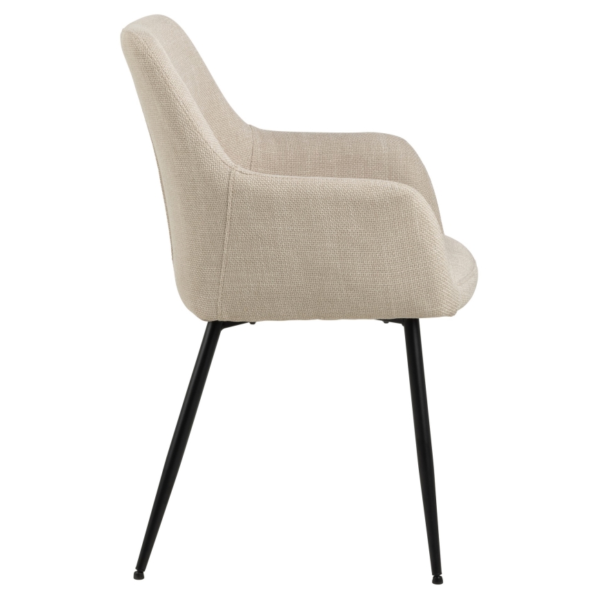Matstol med armstöd TANYA 1 delar beige