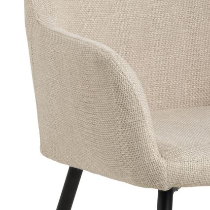 Matstol med armstöd TANYA 1 delar beige