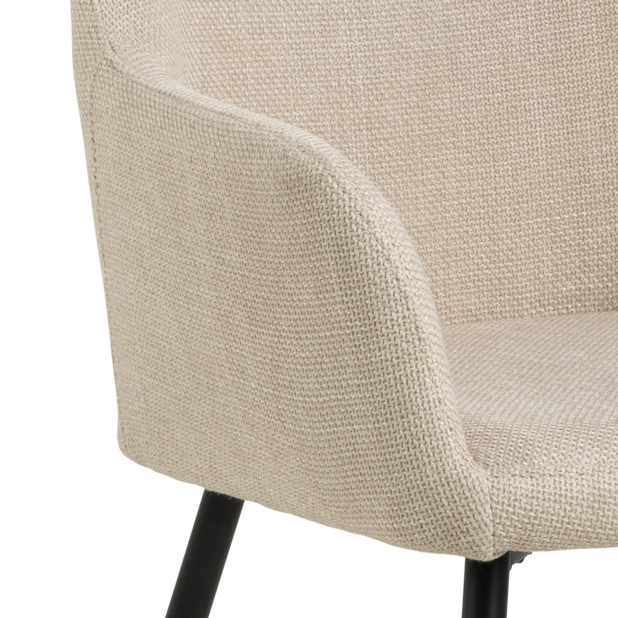 Matstol med armstöd TANYA 1 delar beige