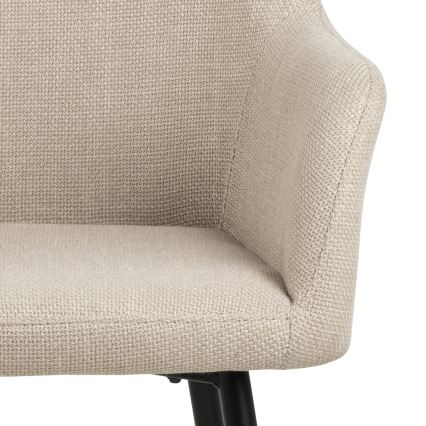 Matstol med armstöd TANYA 1 delar beige