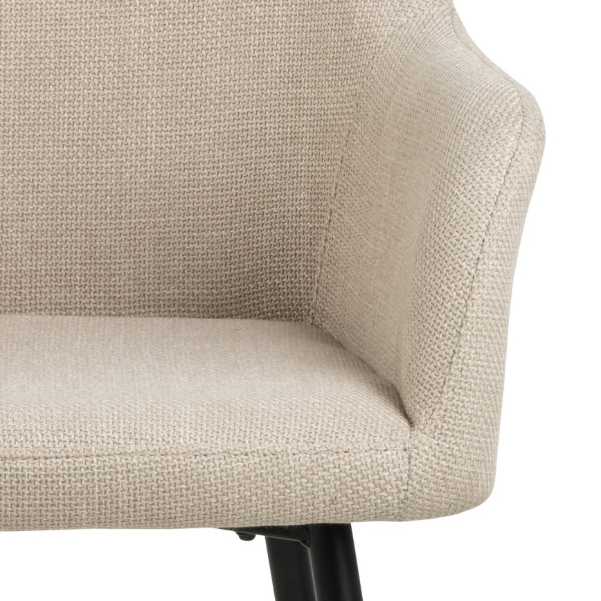 Matstol med armstöd TANYA 1 delar beige