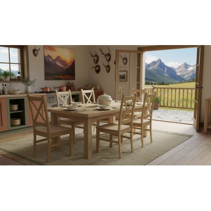 Matstol NATE i sonomabok ek