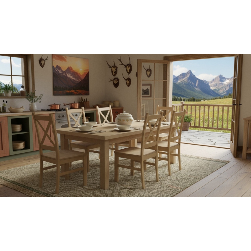 Matstol NATE i sonomabok ek