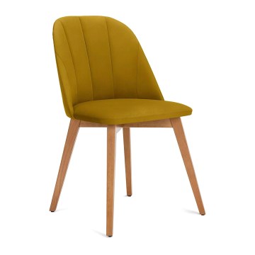 Matstol RIFO 86x48 cm gul/bok