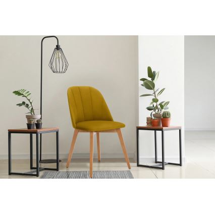 Matstol RIFO 86x48 cm gul/bok