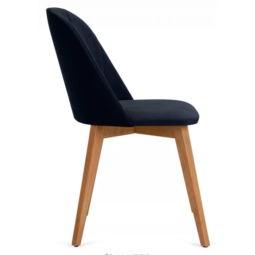 Matstol RIFO 86x48 cm mörkblå/bok