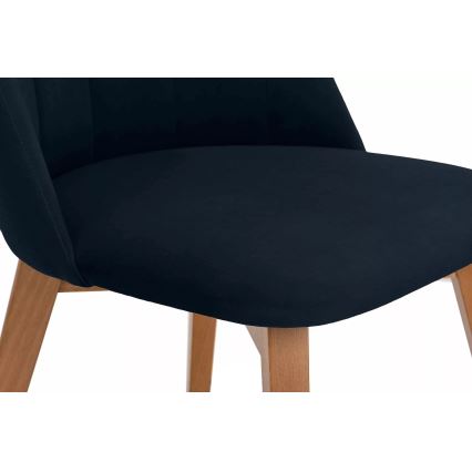 Matstol RIFO 86x48 cm mörkblå/bok