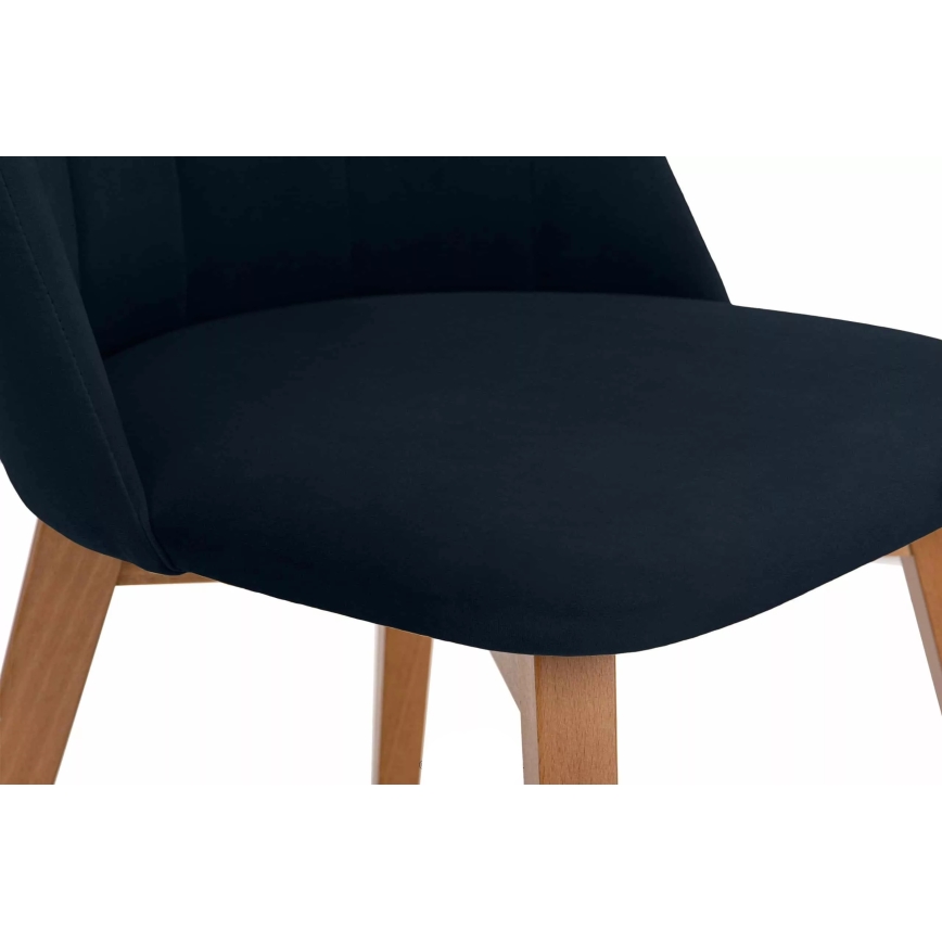 Matstol RIFO 86x48 cm mörkblå/bok