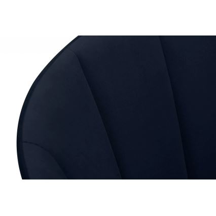 Matstol RIFO 86x48 cm mörkblå/bok